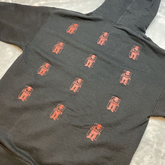 Death Row Records Hoodie Mens M Black The Untouchables Hooded Sweatshirt Goth - Picture 1 of 9